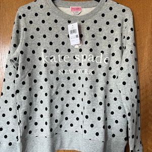 NWT! Super Cute Kate Spade Polka Dot Sweatshirt